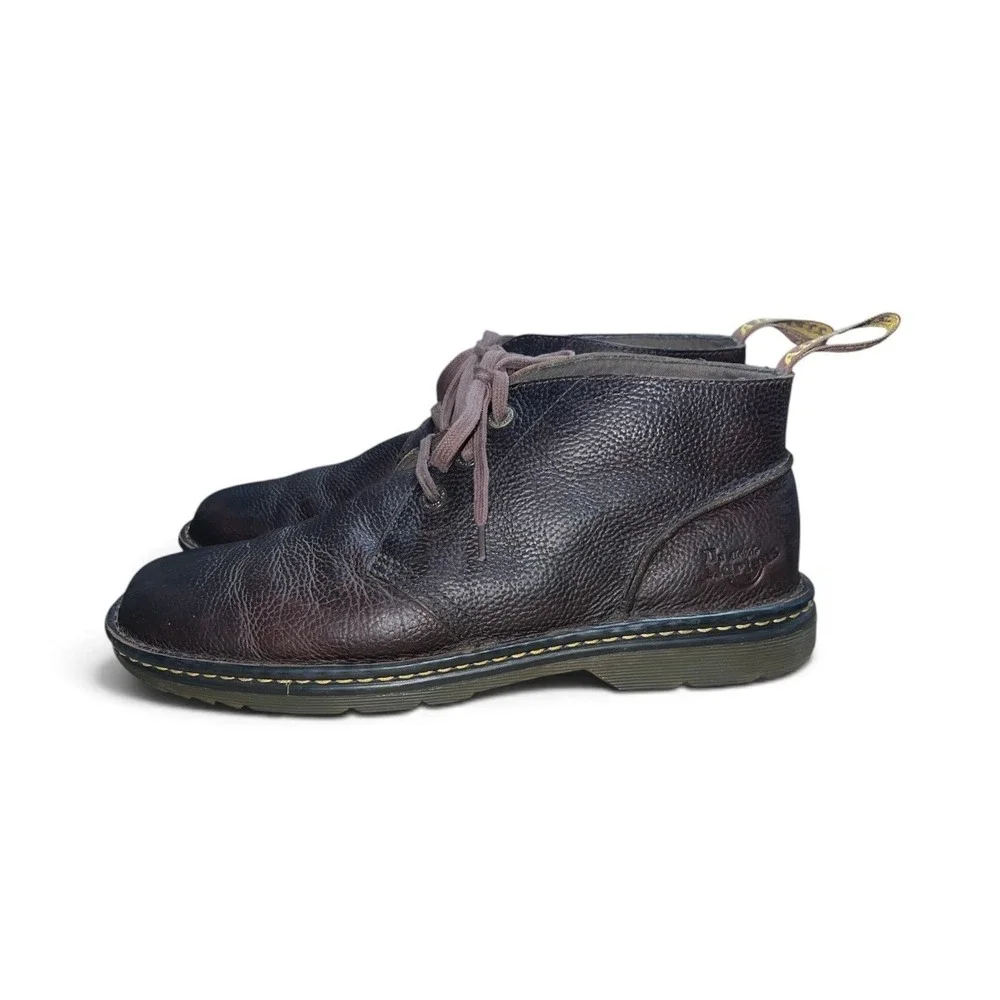 Dr. Martens Sussex Chukka Boots Mens 13 Brown Leather Industrial Slip Resistant